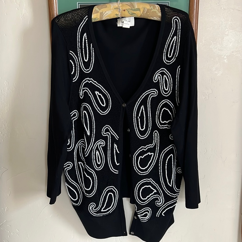 Neiman Marcus beaded sweater